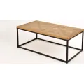 Konferenční stolek Indus 114 cm z masivu dub přírodní/grafit