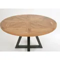 Jídelní stůl Indus 125 cm z masivu dub přírodní/grafit
