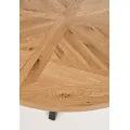 Jídelní stůl Indus 125 cm z masivu dub přírodní/grafit