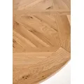Jídelní stůl Indus 125 cm z masivu dub přírodní/grafit