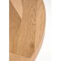 Jídelní stůl Indus 125 cm z masivu dub přírodní/grafit