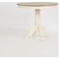 Kulatý jídelní stůl Rimini 90 cm z masivu krémový
