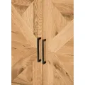 Komoda Indus 160 cm z masivu dub přírodní/grafit
