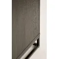 Komoda Indus 117 cm z masivu dub přírodní/grafit