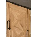 Komoda Indus 117 cm z masivu dub přírodní/grafit