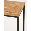 Konzolový stolek Indus 116 cm z masivu dub přírodní/grafit