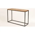 Konzolový stolek Indus 116 cm z masivu dub přírodní/grafit