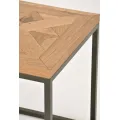 Odkládací stolek Indus 45 cm z masivu dub přírodní/grafit