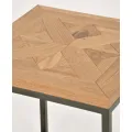 Odkládací stolek Indus 45 cm z masivu dub přírodní/grafit