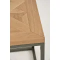 Odkládací stolek Indus 45 cm z masivu dub přírodní/grafit
