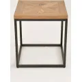 Odkládací stolek Indus 45 cm z masivu dub přírodní/grafit