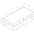 Konferenční stolek Rose Hill 119 cm zelený/zlatý