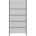 Komoda Soho 59 cm bílá/čirá