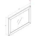 Nástěnné zrcadlo Soho 110 cm dub přírodní