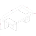 Jídelní stůl Soho 200 cm ořech/čirý