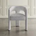 Designové čalouněné jídelní křeslo Leith stříbrnošedé