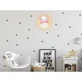 Dětské nástěnné hodiny Ami Kočka 30 cm vícebarevné