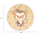 Dětské nástěnné hodiny Ami Opice indián 30 cm vícebarevné