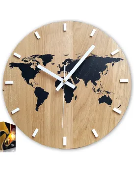 Nástěnné hodiny World Wood černé