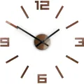 Nástěnné samolepící hodiny Arabic 50 cm měděné