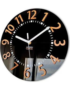 Nástěnné hodiny Eros 28 cm černé
