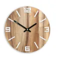 Hodiny Arabic Wood hnědo-černé