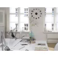 Nástěnné samolepící hodiny Digit 50 cm černé
