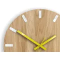 Nástěnné hodiny Simple Oak hnědo-žluté