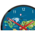 Dětské nástěnné hodiny Mirro Mapa světa 30 cm vícebarevné