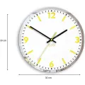 Nástěnné hodiny Solar 30 cm žluté