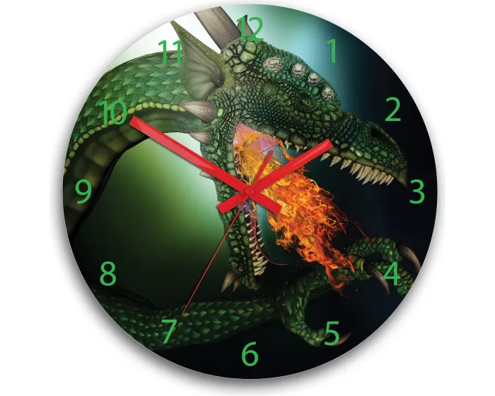 Dětské nástěnné hodiny Ami Dragon 30 cm vícebarevné