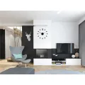 3D nalepovací hodiny Point černé