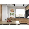 Nástěnné hodiny Oak Luxury hnědé