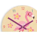 Dětské nástěnné hodiny Ami Plameňák 30 cm vícebarevné