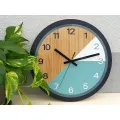 Dřevěné nástěnné hodiny Paris 33 cm modré/černé