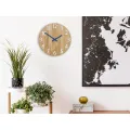 Dřevěné nástěnné hodiny Amadeus 33 cm modré/bílé
