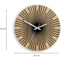 Dřevěné nástěnné hodiny Arian 33 cm dub přírodní/černé