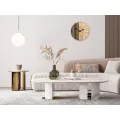 Dřevěné nástěnné hodiny Londyn 33 cm bílé/černé