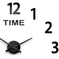 Nástěnné samolepící hodiny Amadeus Time 75 cm černé