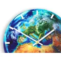 Nástěnné hodiny Globe modré