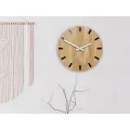 Nástěnné hodiny Simple-W hnědo-bílé