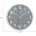 Nástěnné hodiny Louis 30 cm šedé