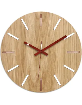 Nástěnné hodiny Wood Solo hnědé