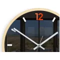 Nástěnné hodiny Grafit 30 cm oranžové/černé