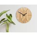 Dřevěné nástěnné hodiny Aksel 33 cm dub přírodní/měděné