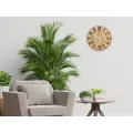 Dřevěné nástěnné hodiny Slim 33 cm černé/bílé/hnědé