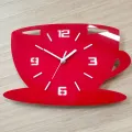Nástěnné hodiny Kaffé červené
