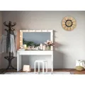 Dřevěné nástěnné hodiny Nordic 33 cm dub přírodní/bílé