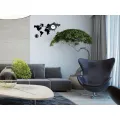 3D nalepovací hodiny Continents wenge