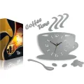 Nástěnné hodiny Coffee světle šedé